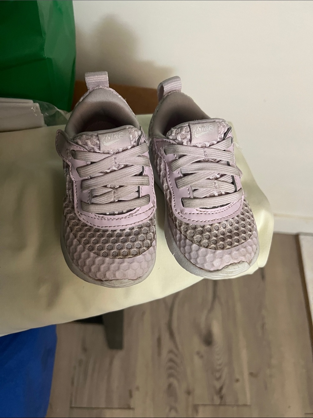 Nike Kids Light Pink Mesh Sneakers